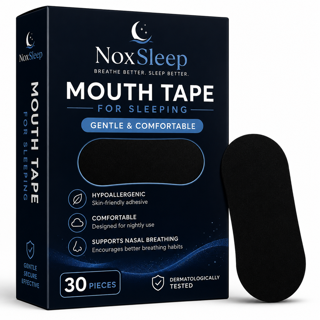 NoxSleep Gentle Mouth Tape for Sleeping – 30 or 60 Pack